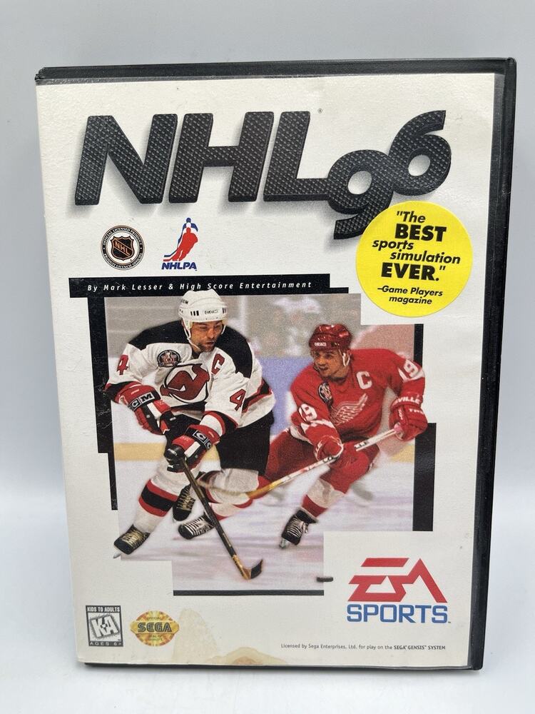 NHL 96 (Sega Genesis, 1995) Complete In Box